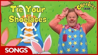 CBeebies Songs | Something Special | Mr Tumble's Song Time Tie Your Shoelaces
