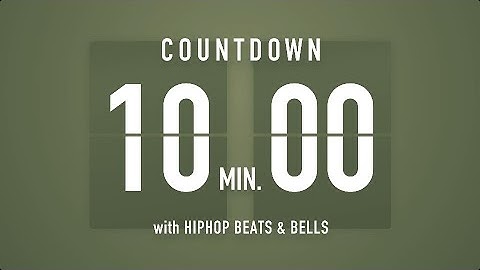 10 Minutes Countdown Timer Flip clock🎵 / +HIP HOP BEATS