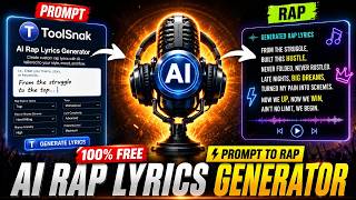 Free AI Rap Lyrics Generator 🎤 Write Trap, Drill & Hip-Hop Lyrics Fast