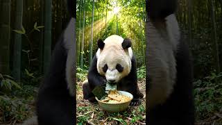 panda eat raman🍜🐼
