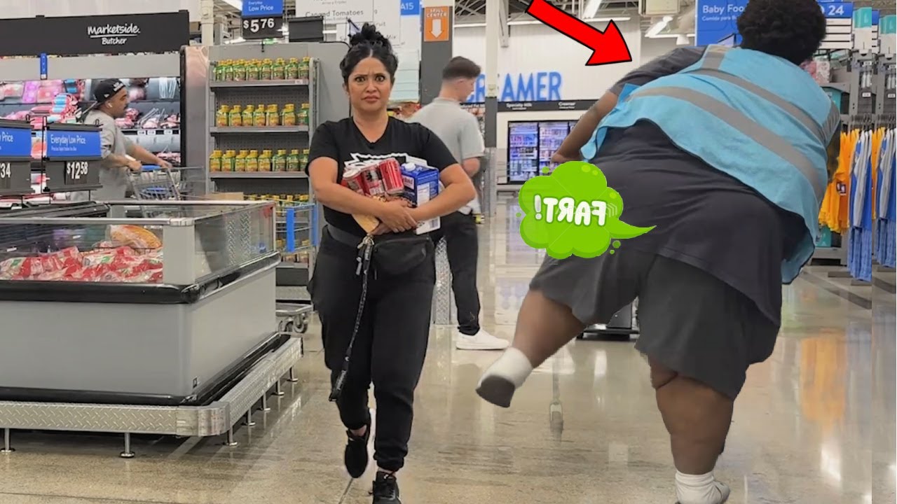 Leg Lift Farts In Peoples Face at Walmart!!!