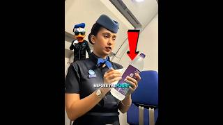 Why Airhostess Do This Before Flight 