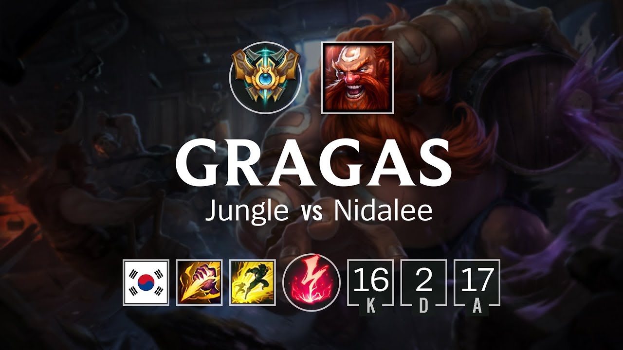 Gragas Jungle vs Nidalee - KR Challenger Patch 8.19