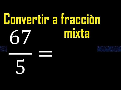 Video: ¿Cómo se convierte 67,5 en una fracción?