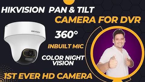 Hikvision PAN/TILT Camera for DVR | Wall Mount Installation | Best Cctv Camera | DS-2CE70DF3T-PTS