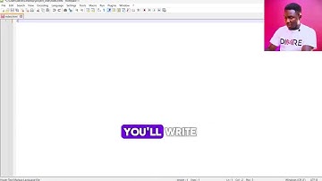 Writing your first HTML code