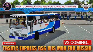 how to install tgsrtc express bs6 bus mod for bussid
