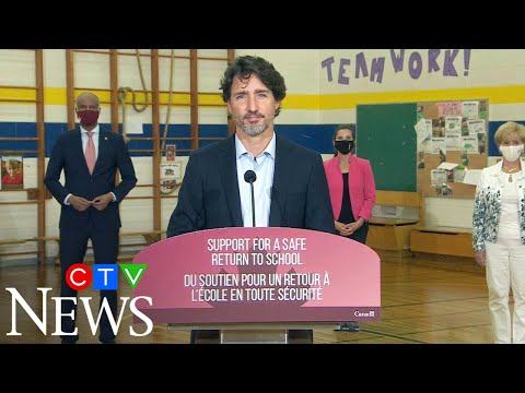 COVID-19: Trudeau questioned about rolling out new funding for schools