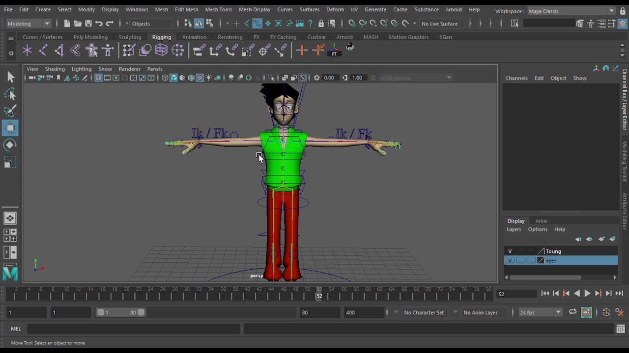 Character Rig# portfolio - YouTube