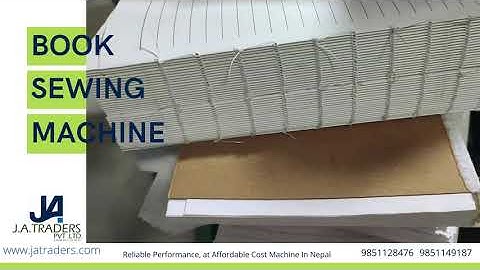 Book Sewing Machine || J.A.TRADERS