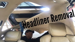 How to remove Acura TL headliner