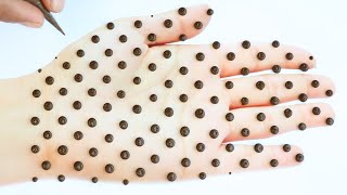 Most Beautiful Mehendi Design Front Hand Simple And Easy Dot Mehndi Design Just Mehndi Designs