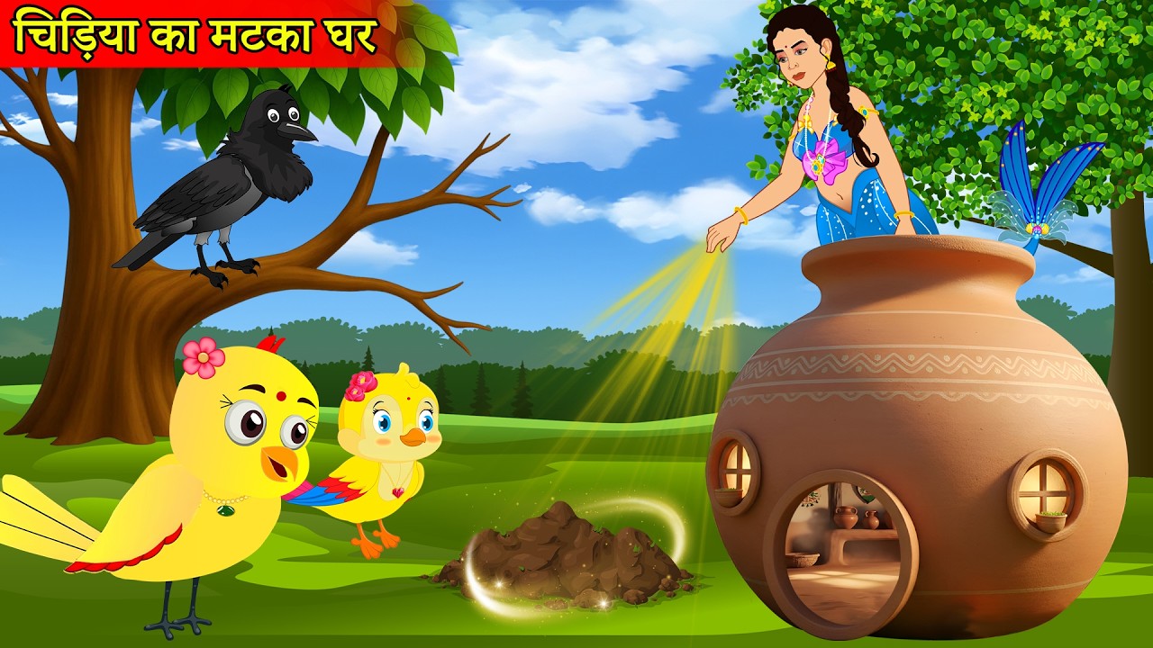 चिड़िया का मटकाmatkaपरीका घर | Episode Rano | Chidiya Wala Cartoon | Tuni Acchi Cartoon|HINDI STORIES