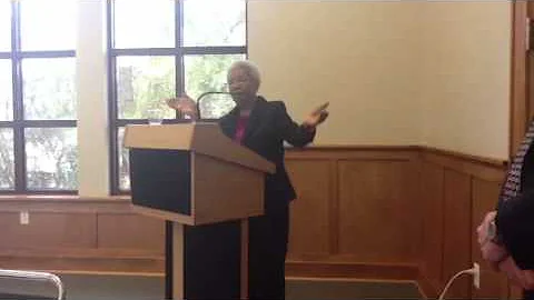 Dr. Gertrude Jackson speaks about the school boycott