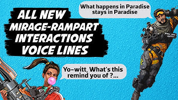 Mirage Rampart Interaction Voice Lines - Apex Legends Season 8