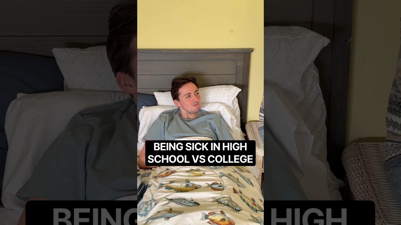 vastly different experiences #americanhighshorts #highschool #college #sick #comedy