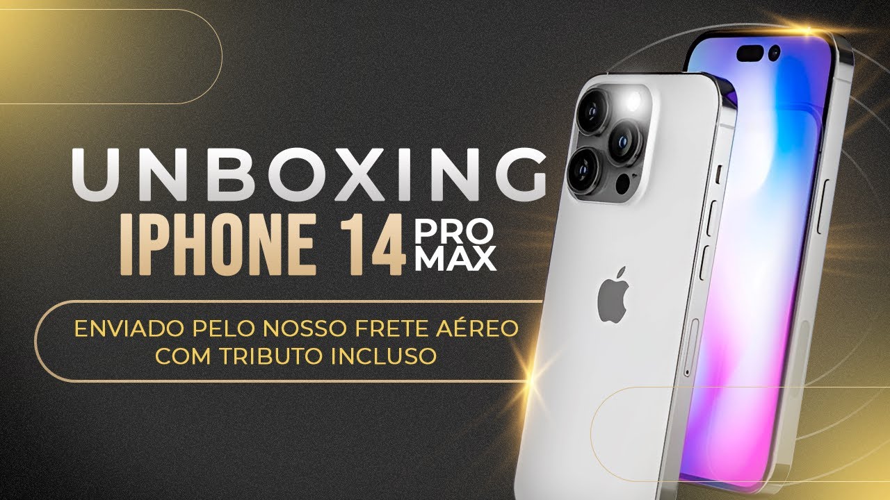 UNBOXING IPHONE 14PROMAX ENVIADO PELO NOSSO FRETE AÉREO COM TRIBUTO INCLUSO