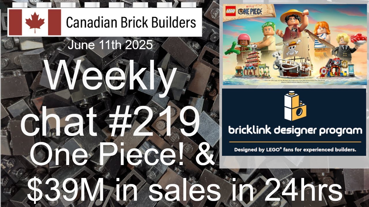 Canadian Brick Builders - Weekly Chat # 219 One Piece and 39M in sales in about 24 hrs