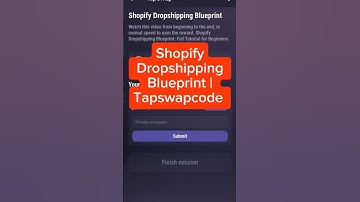 Shopify Dropshipping Blueprint | Tapswapcode #tapswap #crypto