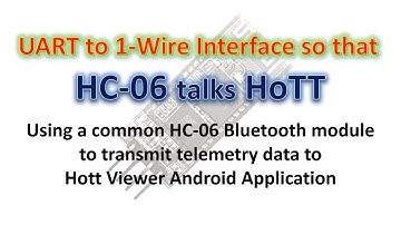 Bluetooth Module for Graupner HOTT Telemetry Data Transfer
