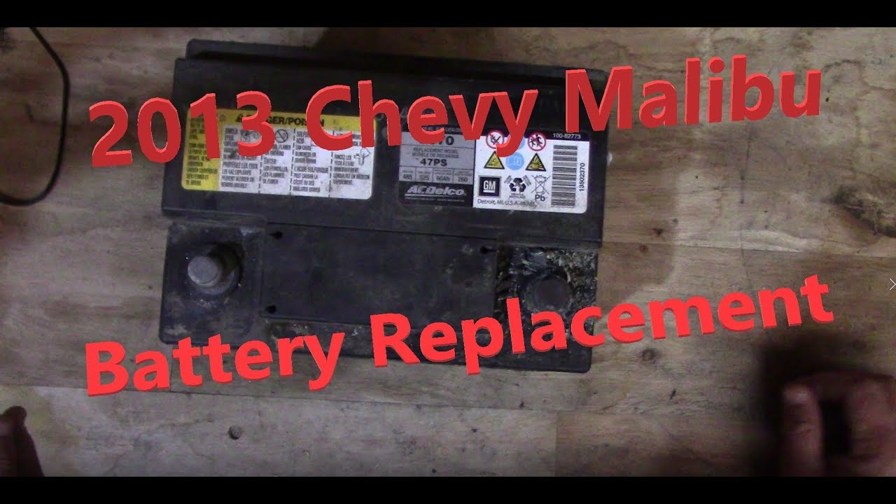 2013 Chevy Malibu Battery Replacement - YouTube