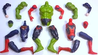 Assemble Marvel Toys Action Figures ~ HULK VS SUPERMAN VS SPIDERMAN ~ Avengers Assemble Marvel Toys