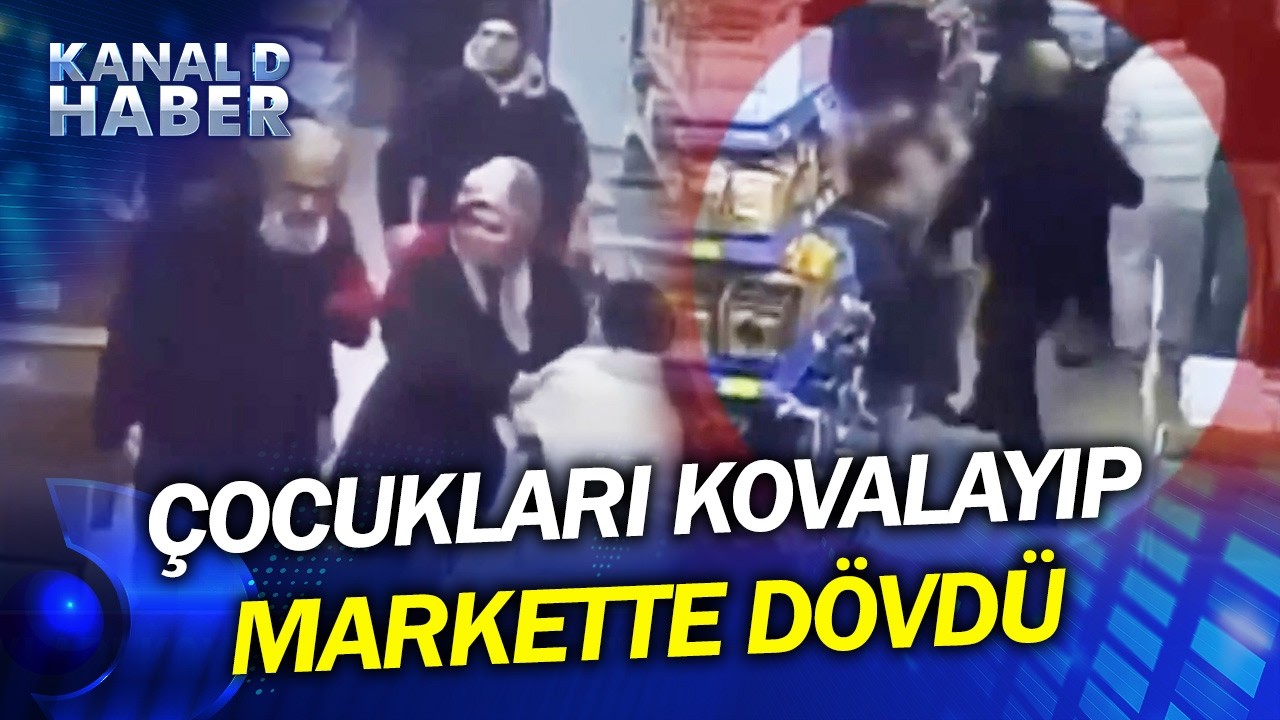 Yok Yere Çocukları Kovalayıp Markette Dövdü! 