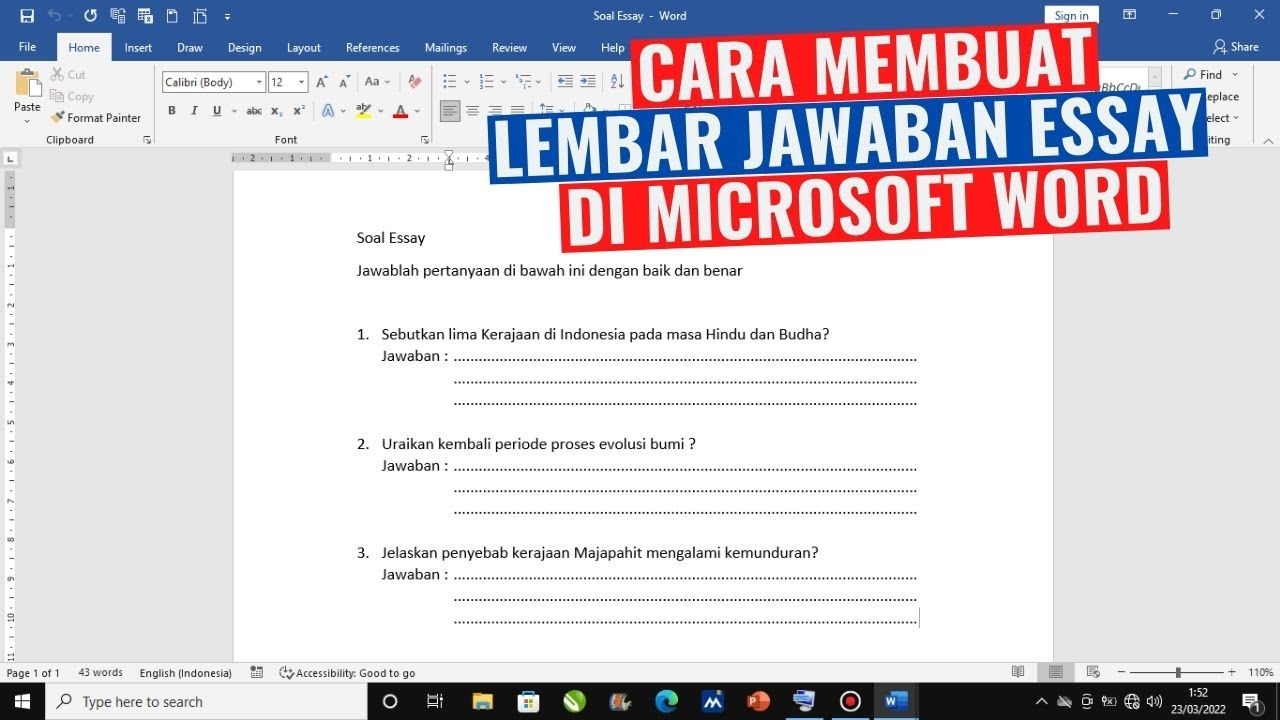 Panduan Lengkap Membuat Soal Essay Berkualitas Di Microsoft Word: Tips, Trik, Dan Contoh Panduan Lengkap Membuat Soal Essay Berkualitas Di Microsoft Word: Tips, Trik, Dan Contoh