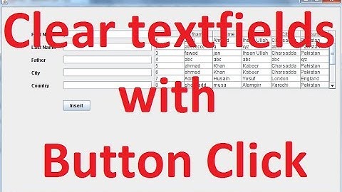 Java SWING #13 - How to Clear all Text fields after data insertion in Java Netbeans Sqlite (mysql)