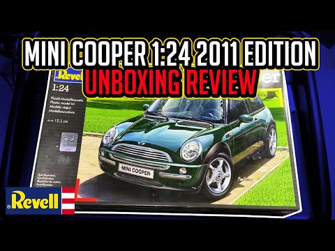 REVELL MINI COOPER 1:24 2011 EDITION 07166 REVIEW AND UNBOXING