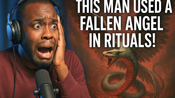 THIS MAN USED A FALLEN ANGEL IN RITUALS!
