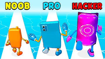 NOOB vs PRO vs HACKER - Phone Run 3D
