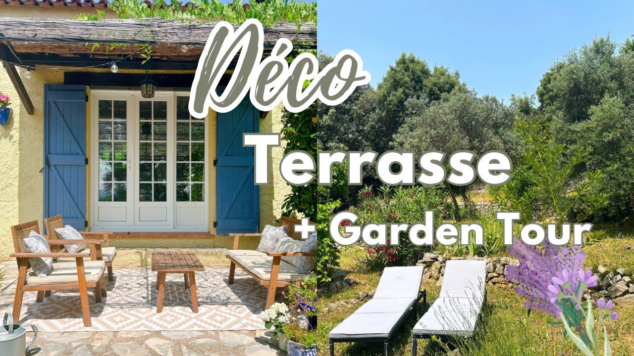 Je re Décore la Terrasse pour l’été + Visite du jardin | Garden Tour 🌷