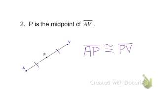 Midpoint & Segment Bisector