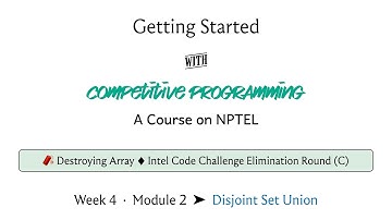 mod04lec19 - Destroying Array - I (Problem Statement and Solution)
