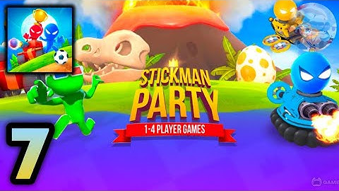 Stickman Party - Gameplay Part 7 Tournament Mode 1 2 3 4 Players Free Random MiniGames Update