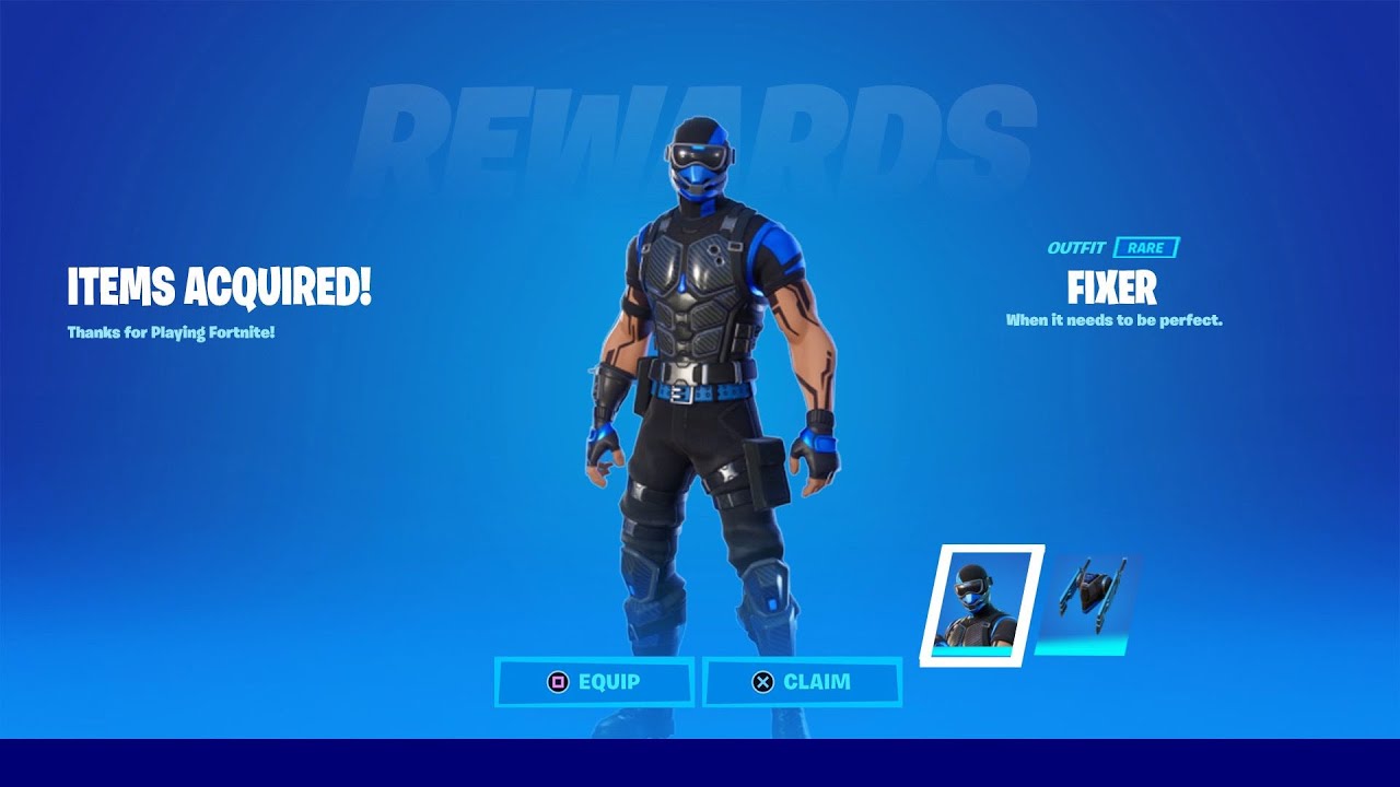 How To Get New Fixer Playstation Plus Skin In Fortnite Playstation Plus Celebration Pack Viral Trends