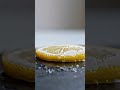 Frozen Lemon Slice in Slow Motion 🍋❄️ | Crisp Citrus ASMR #relaxing #visualasmr #usashorts  #satisfy