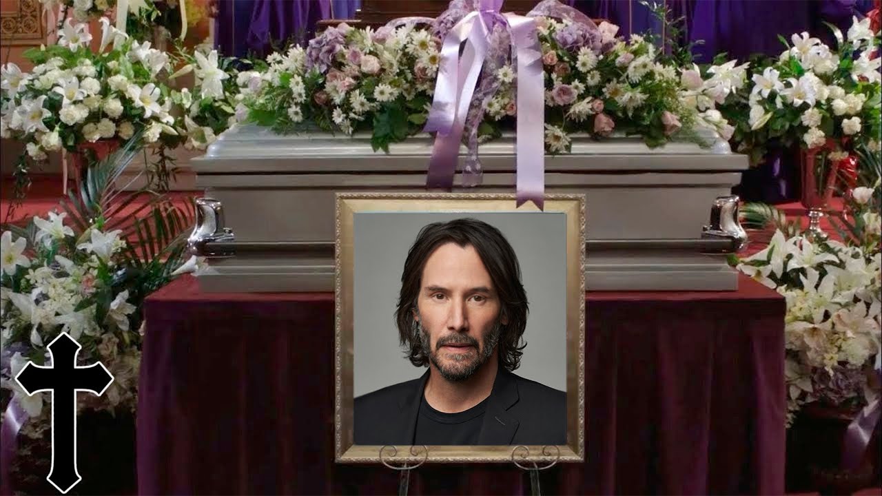 At Keanu Reeves's tragic funeral! Our condolences to Keanu Reeves's family, goodbye Keanu Reeves.