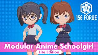 Modular Anime Schoolgirl - Lite Edition (Free Starter Pack)