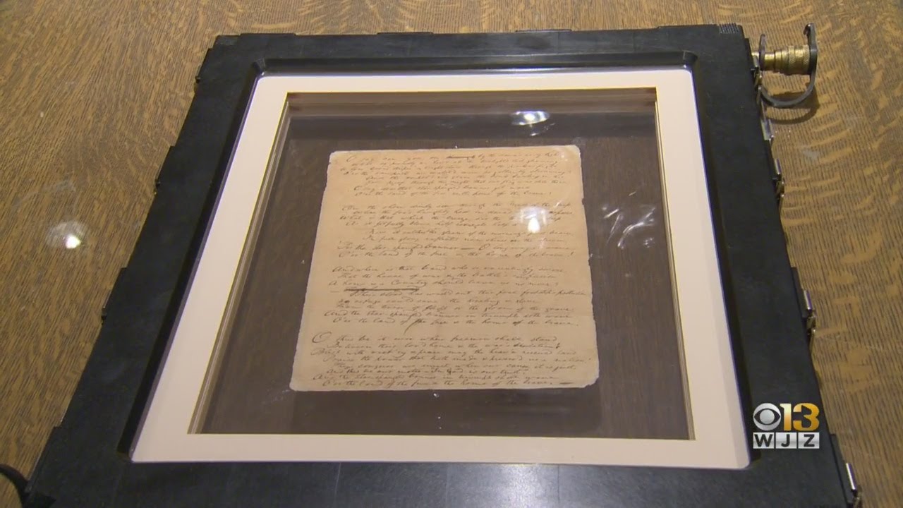 Original National Anthem Manuscript To Make Rare Appearance Inside Maryland State House