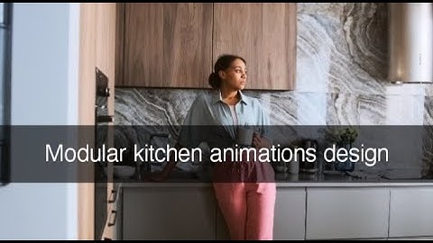Kitchen Cabinet Color Ideas || Modular Kitchen || Kitchen Cabinet Design ||Walkthrough Animation ||