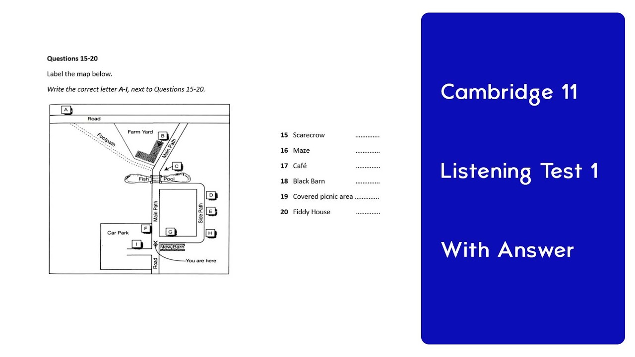 IELTS 11 Listening Test 1 | Real Exam Practice with Answers
