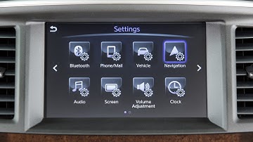 2019 INFINITI Q70 - Control Panel and Touch Screen Overview