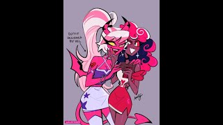 Velvette x Verosika
Content warning. Its Verosika. And one of the Vees. Of course theres suggestive fanart in here.
Ive been wanting to use this song, and this was suggested to me by Emi. Thank you, Emi, this was actually pretty fun to make. (I did my best, lol)
Im not usually big on crossover ships but theyre from the same universe, soooo...
As soon as I became aware of this ship I loved it. They would get along so well.
My favorite Hazbin-Helluva crossover ideas:
Mrs. Mayberry getting redeemed
Ozzie beating the sh*t out of Valentino
Velvette and Verosika collaborating (and possibly getting together somehow)
Stolas and Lucifer crying about how hard being a dad is over tea
Images used are from Hazbin Hotel and fans thereof as well as fans of Helluva Boss. Ones who are not me. Seiros is from FE3H.
Song: Gimme More by Britney Spears Velvette x Verosika