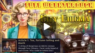 Famous City Enigma: Article 1 Full Walkthrough Wealth