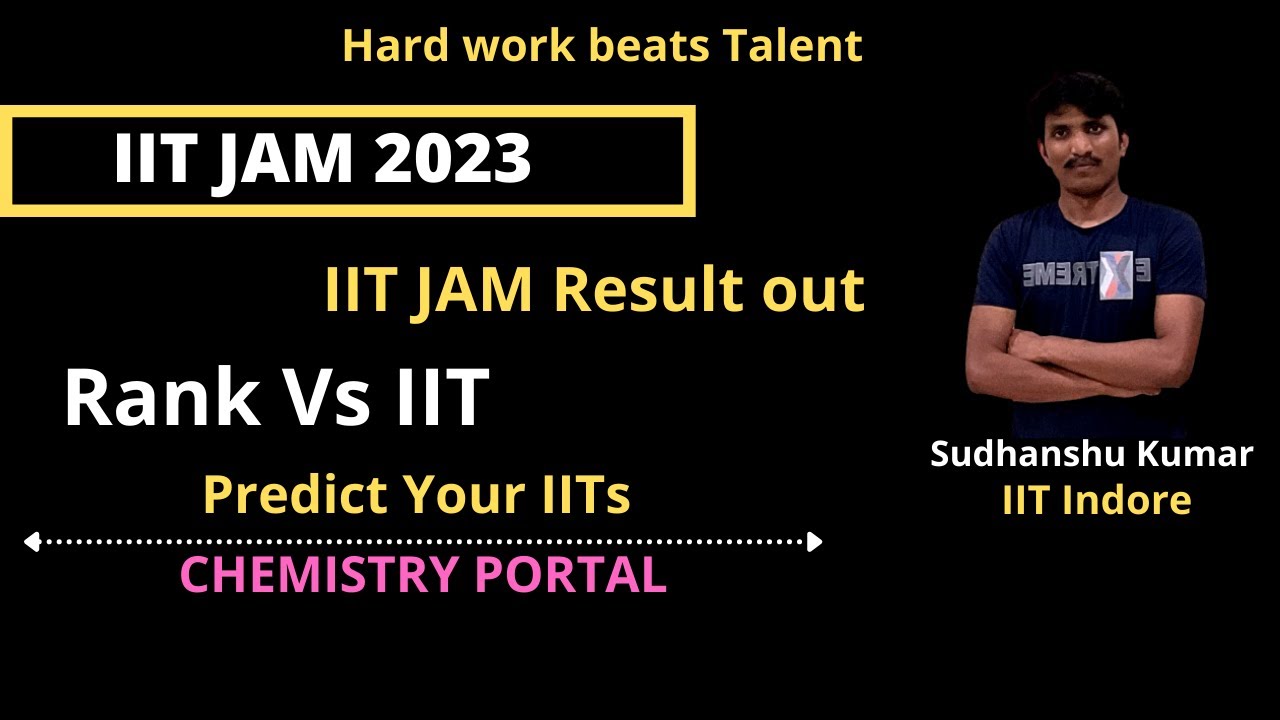 IIT JAM 2023 Result Out IIT JAM 2023 Cutoff IIT JAM Chemistry 2023