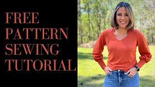 Sewing A Quick, Fun And FREE Pattern- The Vera Top.