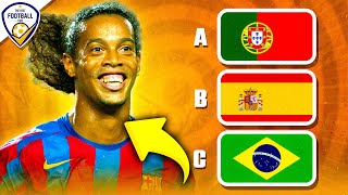 GUESS THE COUNTRY OF THE FOOTBALL PLAYER  LEGEND EDITION | FOOTBALL QUIZ 2024