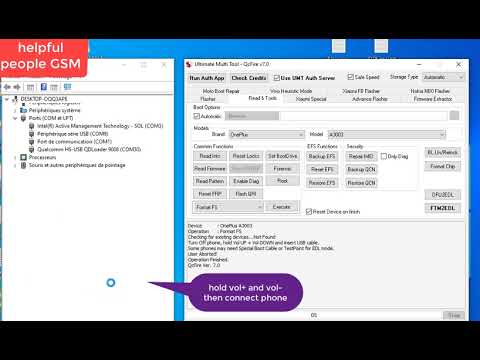 oneplus 3 a3003 format and frp reset umt dongle